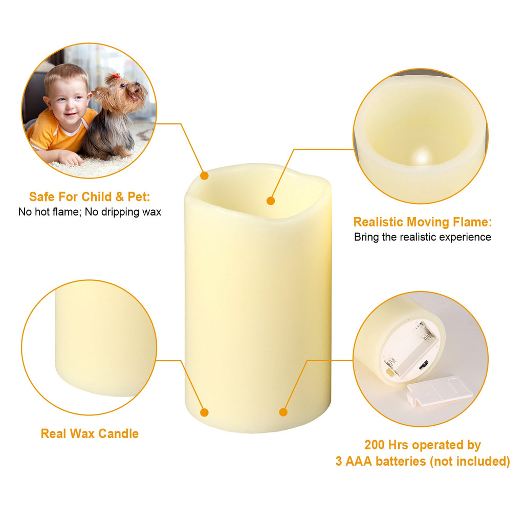 Flickering LED Candles (Set of 6)