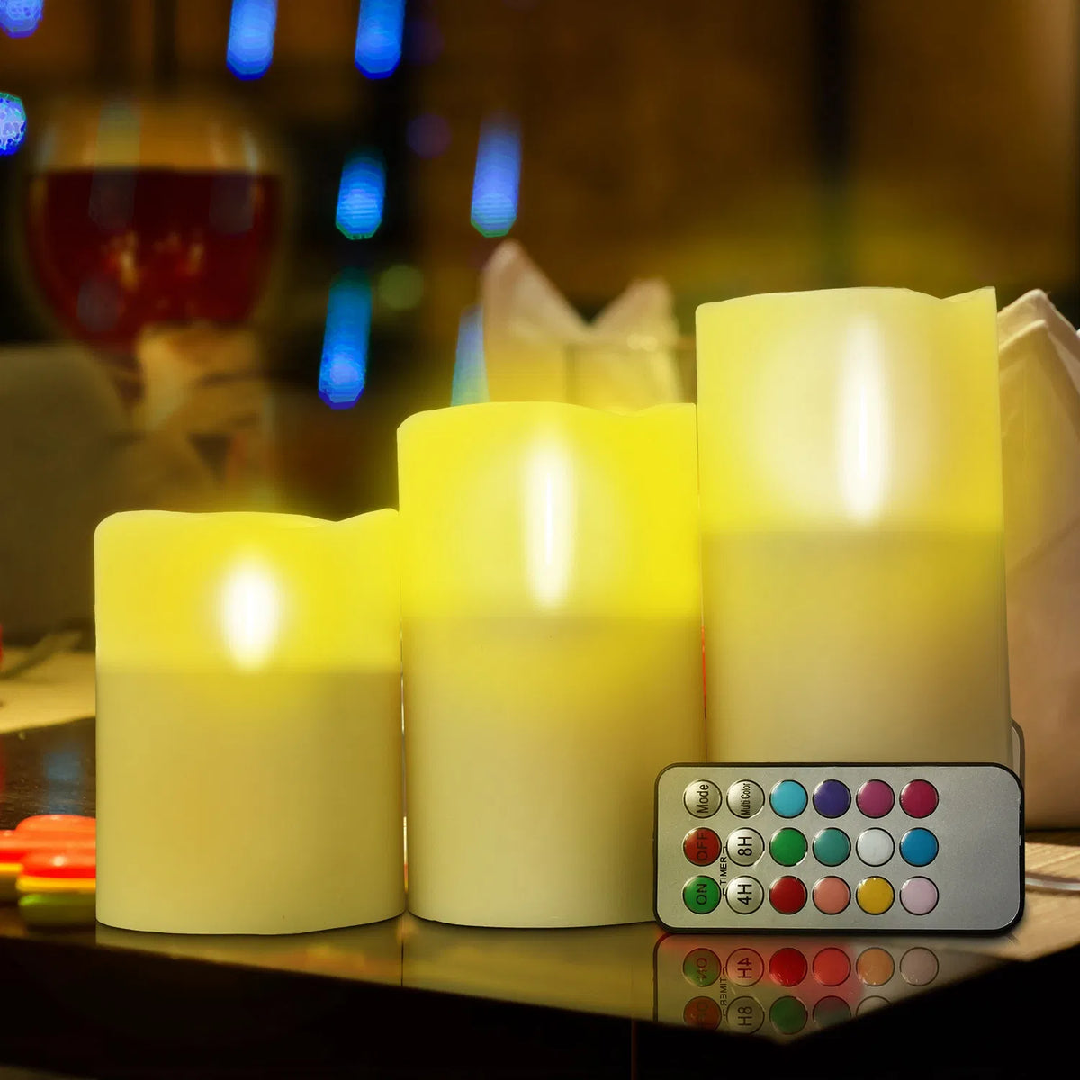 Flickering LED Candles (Set of 6)