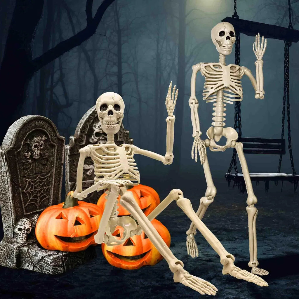 Poseable Skeleton Props, 90cm — 2 Pack