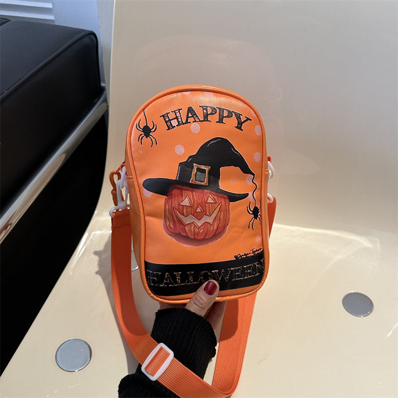 Halloween Graffiti Phone Bag – Orange